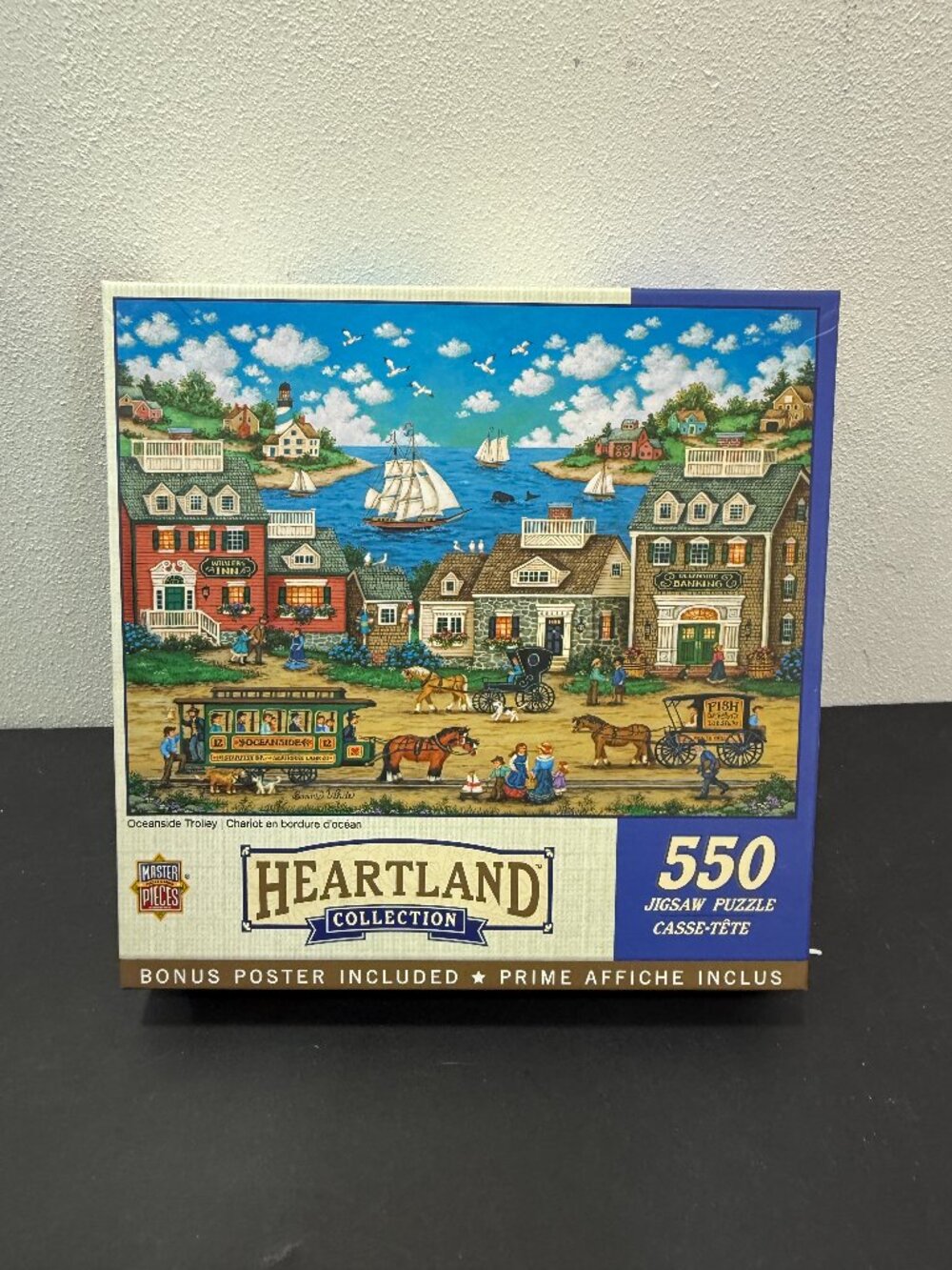 MasterPieces 550 Piece Jigsaw Puzzle 🔴3/$25🔴Oceanside Trolley